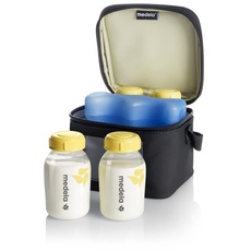 Medela Cooler Bag with 150 ml BPA-free bottles - Set of 4 storage bottles for expressing, freezing and storing breast milk, with a storage bag for transporting breast milk