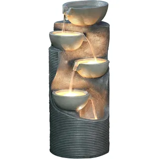 Dehner Wasserspiel Salo mit LED Beleuchtung