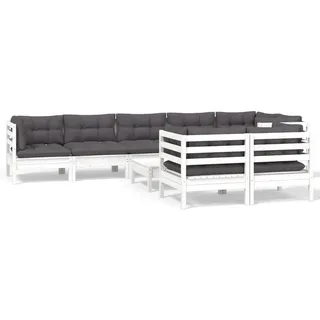 vidaXL Modell 20 Loungeset weiß