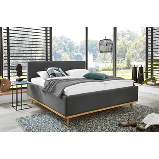 Musterring Polsterbett Delphi Variante A ¦ grau ¦ Maße (cm): B: 178 H: 118