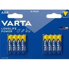 Varta Longlife Power AAA 16er Bli (16 Stk., AAA), Batterien + Akkus