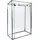 Foliengewächshaus Stahl Transparent/Schwarz Kunststoff 0 mm 0,5 m2
