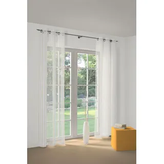 Gardine WIRTH "7227" Gr. 1, orange, B:140cm H:120cm, Polyester, Gardinen, Gardine, Store