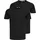 Herren O-neck 2-pack Schwarz M