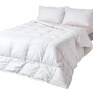 Homescapes Daunendecke Gänse-Daunen & Federn, 135/200 cm , Textil , Rechteckig , 135x200 cm , Oeko-Tex® , Heimtextilien, Kopfpolster & Bettdecken, Bettdecken, Daunendecken