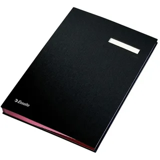 Esselte Unterschriftsmappe A4 Schwarz 10 St.