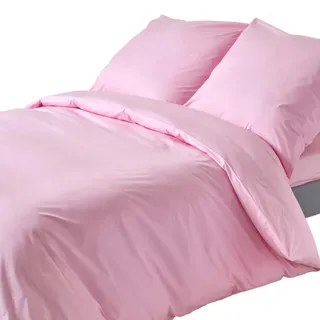 Homescapes Bettwäsche Perkal Fadendichte 200 , Rosa , Textil , Rechteckig , 155x220 cm , Oeko-Tex® , Heimtextilien, Bettwäsche & Leintücher, Bettwäsche