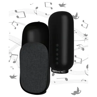 Northpoint 3 in 1 Nature Sound Box mit Bluetooth Lautsprecher und LED Nachlicht Naturgeräuschen & Timer warmweißes Licht – beruhigende Klängen schwarz