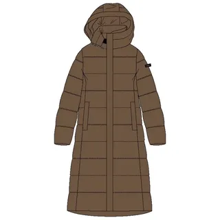 CMP Woman Long Coat FIX Hood dark malto (P981) 34