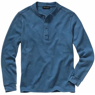 Henley-Shirt Blau 50