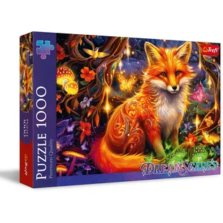 Trefl - DreamScapes: Märchenfuchs - Puzzle 1000 Elemente - Bildserie aus der Welt der Träume, für Erwachsene und Kinder ab 14 Jahren