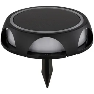 Globo Solarleuchte , Opal, Schwarz , Metall, Kunststoff , rund , 3.6 cm , Ce , Stufenschalter, mit Schalter , Lampen & Leuchten, Außenbeleuchtung, Solarleuchten