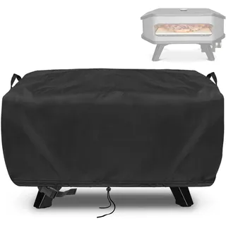 Fenghome Pizzaofen Abdeckung für Cozze 90347 XXL 17" Gas Pizza Ofen, Wasserdicht Staubdicht Pizzaofen Tragetasche 500D Oxford-Stoff Pizzaofen Tragetasche Pizzaofen Zubehör-Schwarz (62x62x28cm)