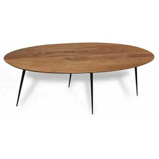 SIT Möbel Couchtisch oval Schwarz Akazie 150 x 45 x 60 cm