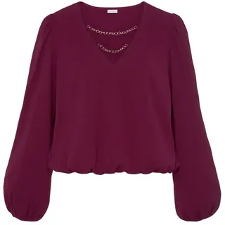 LASCANA Schlupfbluse Damen pflaume Gr.36