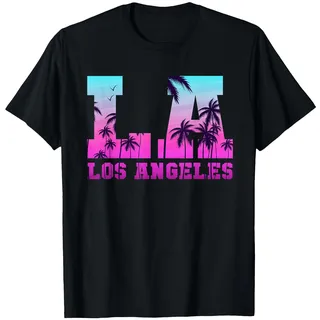 Los Angeles LA California Geschenk T-Shirt, Herren, Schwarz, M