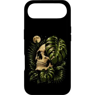 Hülle für iPhone Air Totenköpfe Monstera Blätter Gothic Botanische Pflanze Mama Halloween