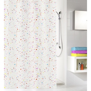 KLEINE WOLKE Duschvorhang Confetti multicolor, 180 x 200 cm