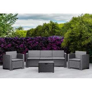 Dmora Cerere Loungeset anthrazit/schwarz