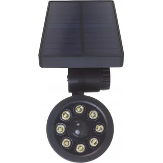 FOREVER Light Solarleuchte LED SUNARI FLS-25 für Außen mit Bewegungsmelder 4W 300lm 6000K 1500mAh Li-Ion IP65 wasserdicht Dummy Kamera für Garten