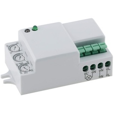ChiliTec Bewegungsmelder Micro 230V 360° HF Hochfrequenz LED geeignet für Wand- und Deckenleuchten