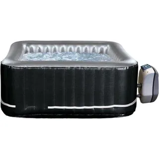 Luftfederer Quad Spa für 2 Personen + 2 Sitzplätze - Komfortable Wellness-Erlebnis - Schwarz - Schwarz