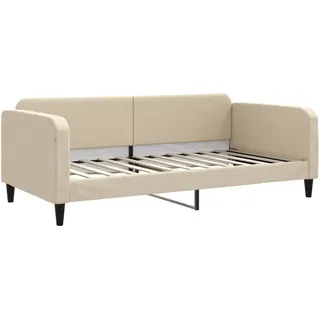 vidaXL Tagesbett Creme 100x200 cm Stoff - Creme