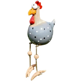 Huhn Gartendeko, Keramik Huhn Gartendeko, Tierfigur Gartenstecker Keramikfigur Handarbeit Ornament, Gartendeko Huhn Deko, Handarbeit Gartenstatue Dekorative Henne Huhn Dekoratives