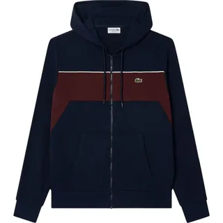 Lacoste - Hoodie mit durchgehendem Reißverschluss für Herren GT6917 (S) (Marine/Rot) - Marine