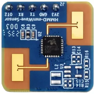 Waveshare Human Micro-Motion Detection MmWave Sensor, 24GHz MmWave Radar, Based On S3KM1110, Adopts Frequency Modulated Continuous Wave (FMCW) Technology, Compact Size and Easy Integration