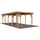 Karl Einzel-Carport 360 x 512 cm Braun tauchgrundiert