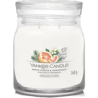 Yankee Candle White Spruce & Grapefruit Duftkerze 368 g weiß