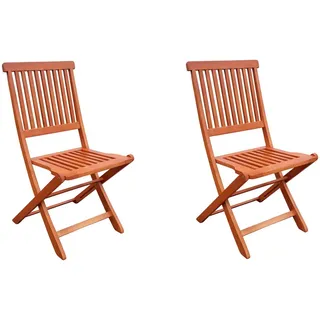 Garden Pleasure Klappstuhl ANGWIN 45 x 55 x 90 cm braun 2 St.