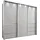 Schwebetürenschrank Malibu 250 x 216 x 67 cm Weiß