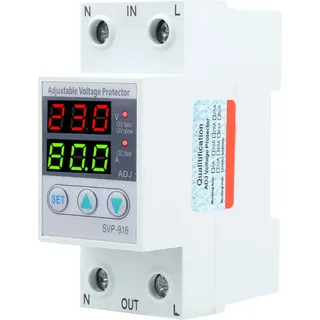 SVP?916 100?130VAC Einstellbarer Über- und Unterspannungsschutz Delay Reset Protector80A