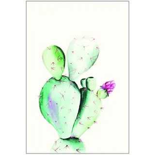 Komar Wandbild | Prickly Pear Watercolor | Poster, Bild, Wohnzimmer, Schlafzimmer, Dekoration, Kunstdruck | ohne Rahmen | P070A-30x40 | Größe: 30 x 40 cm (Breite x Höhe)
