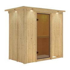 KARIBU Sauna »Pärnu«, für 2 Personen, ohne Ofen - beige
