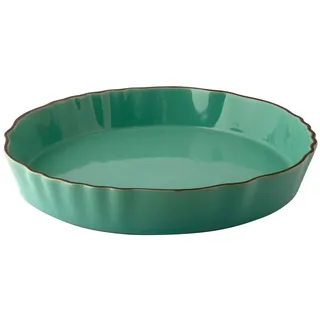 Backform Aus Steingut Runder Türkis 24 Habi