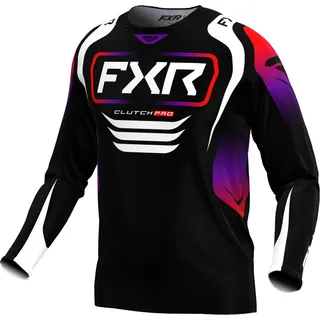 FXR Clutch Pro 2025 Motocross Jersey, schwarz/lila/rot/weiß, XL