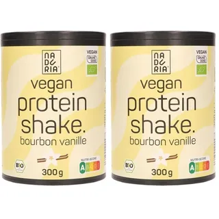 Naduria Bio Protein Shake Bourbon Vanille, 300 g (Packung mit 2)