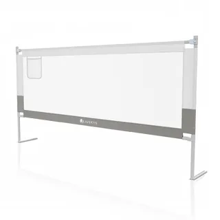 Juskys Baby Bettgitter Jaron - höhenverstellbar, kombinierbar - Bett Rausfallschutz - Grau