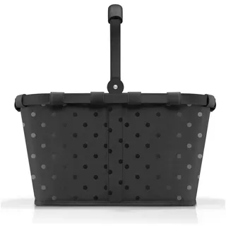 Reisenthel carrybag frame glossy dots black 28 x 29 x 48 cm