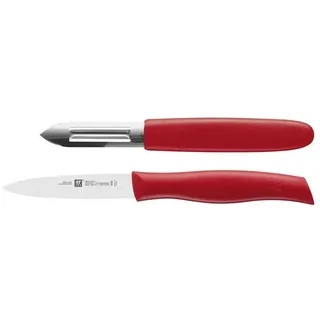 Zwilling Twin Messerset 2-tlg. Spickmesser und Sparschäler 10 cm Rot