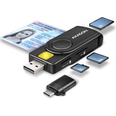 Bild Smartcard Multi-Slot-Cardreader, USB-A 2.0 [Stecker] (CRE-SMP2A)