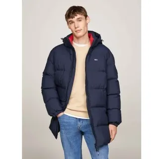 Tommy Jeans für Herren. DM0DM20466 Parka Essential Down navy (M), Lässig, Polyester, Marine