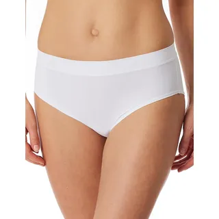 Schiesser Damen Unterwäsche Retro-Pants Single Jersey - Unique Micro, Weiss_181423, 46