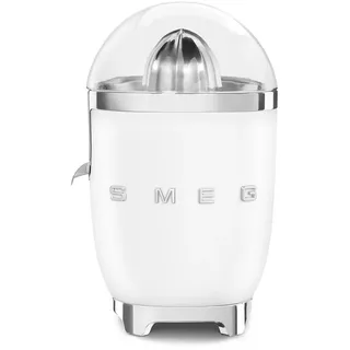 Smeg Zitronenpresse , Weiß , Metall , 16.6x28.1x16.6 cm , BPA-frei, rutschfeste Gummifüße , Küchenzubehör, Küchenhelfer, Küchenpressen