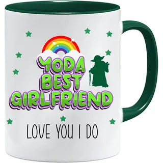 Jungle Mug – Yoda Best Girlfriend Tasse lustig | Geschenkidee für Freundin | originelle Tasse für Verliebte | lustiges Beziehungsgeschenk