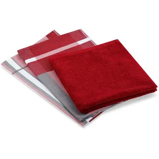Ross "1663 3er-Set mit Banderole", aus feinster Baumwolle, rot,