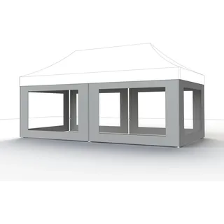 Seitenteile weiß zu Pavillon Pro 3x6 Meter, Bezug aus Polyester, 300g/m2 in weiß, 4 Stück